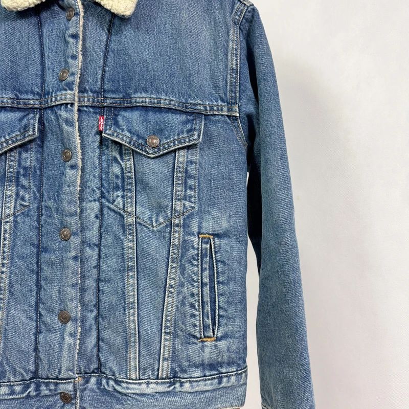 Kurtka jeansowa bez kaptura katana sherpa Levis