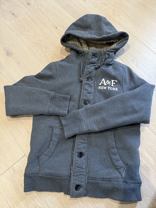 Abercrombie Fitch Bluza Kurtka na miśku