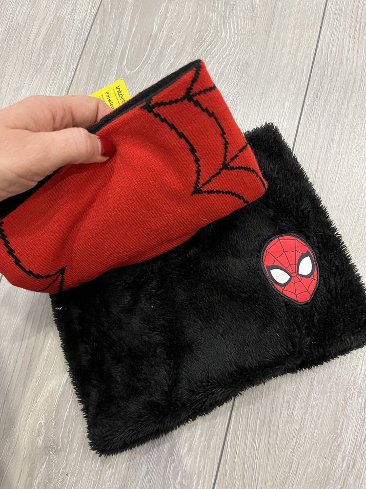 Czapka komplet zimowy spiderman