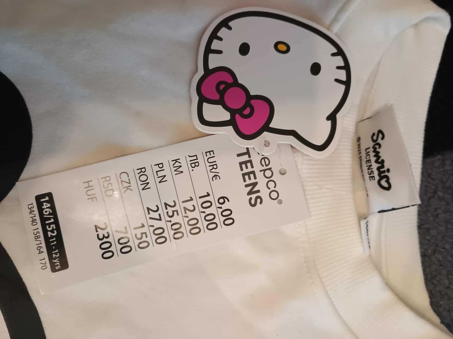 bluza hello kitty pepco 146/152 nowa