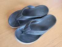 Crocs klapki japonki r. 39 granatowe JAK NOWE