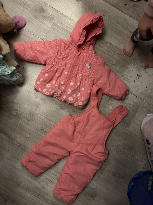 Zestaw zimowy dla dziewczynki 74-80
