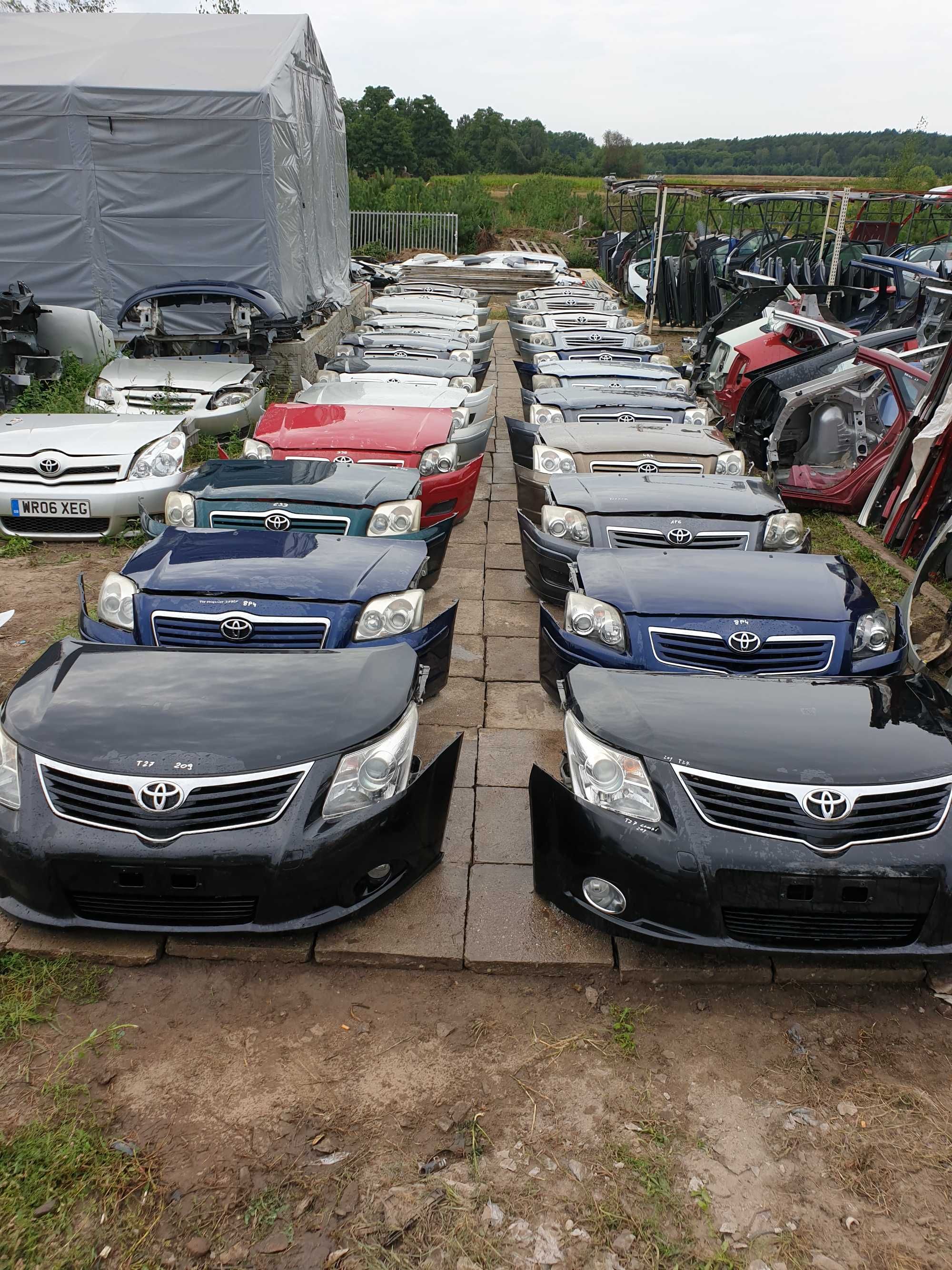TOYOTA Zderzak maska błotnik lampa przód Avensis Auris Yaris Rav4 Aygo