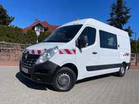 Renault Master Grudzień 2018 ROK*Niski przebieg 181.000 KM*Bardzo ładny*Klima,Kamera,Hak  7 Osobowy Brygadówka*Dubel kabina*Zabudowa GRUAU 7 Osób*W pełni sprawn