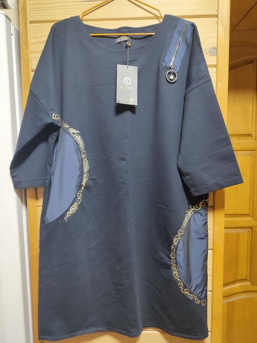 Плаття темно сине повсякденне