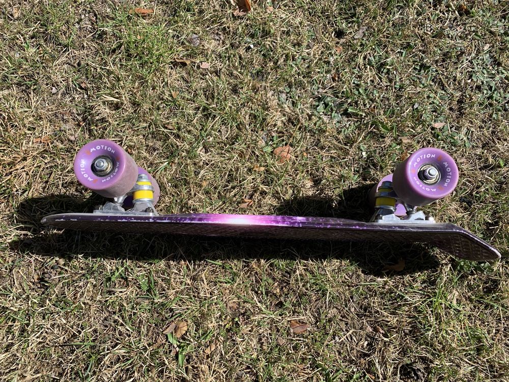 FEBS 22in Complete Mini Cruiser Skateboard Longboard Flashing Wheel