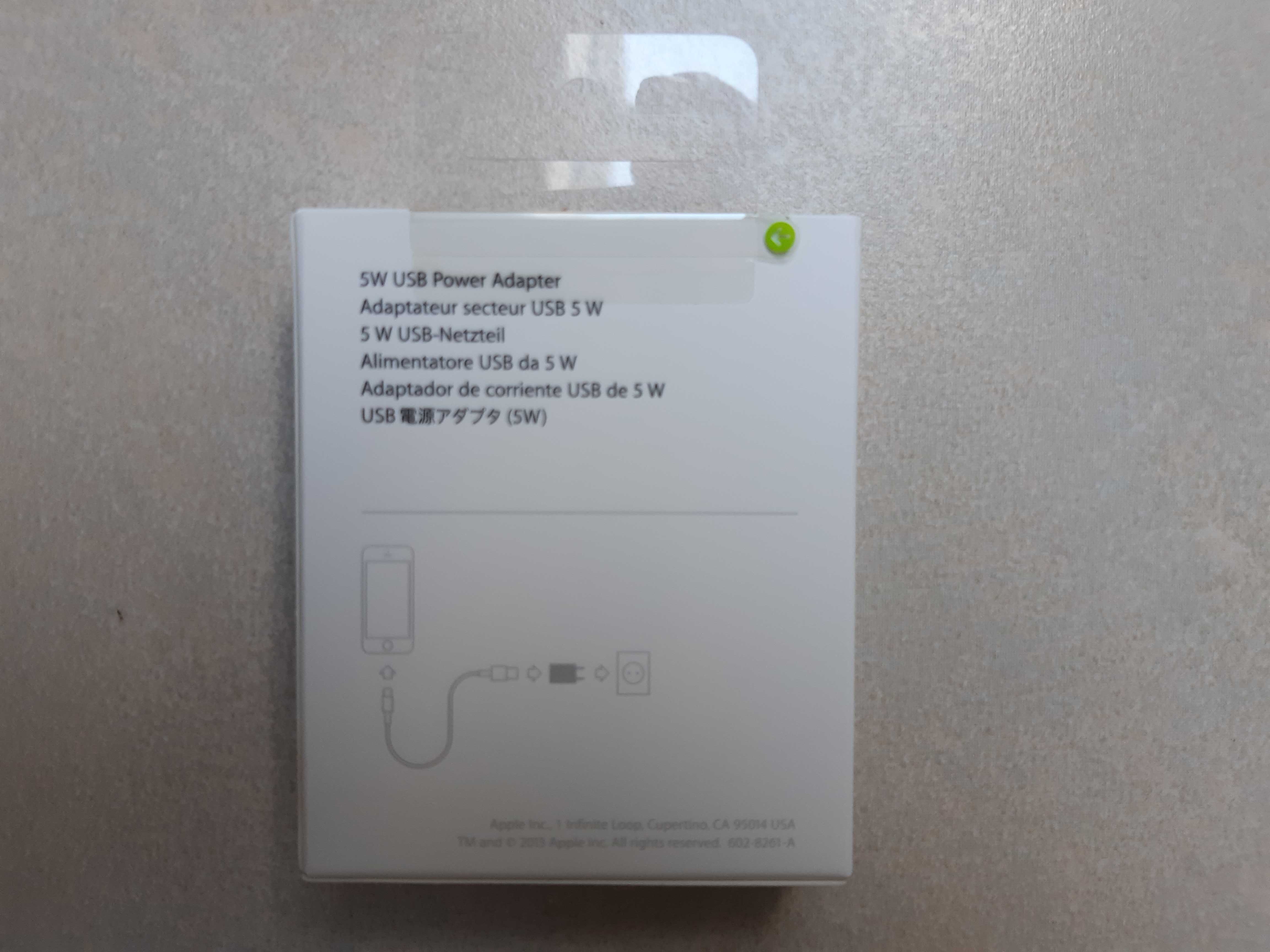 Apple Zasilacz USB o mocy 5W MD813ZM/A Nowy oryginalny kupion iSpot.pl