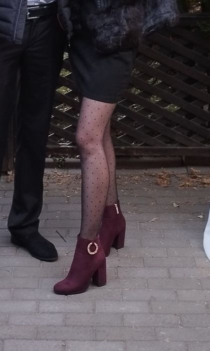 Сапожки на каблуку