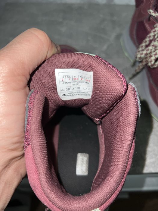 Черевики осінь-зима на дівчинку The North Face 100% оригінал