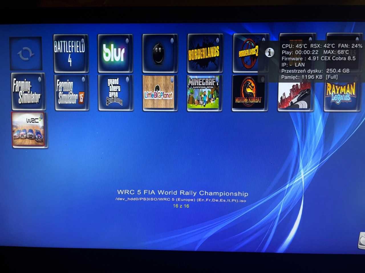 Konsola PS3 2 pady dużo gier
