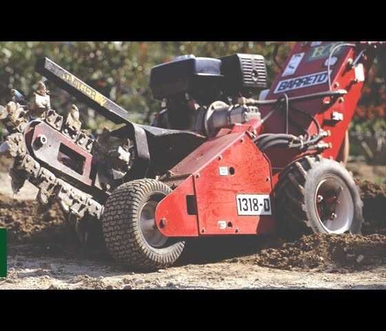 koparka łańcuchowa trencher napęd hydrauliczny wypożyczalnia 16cm