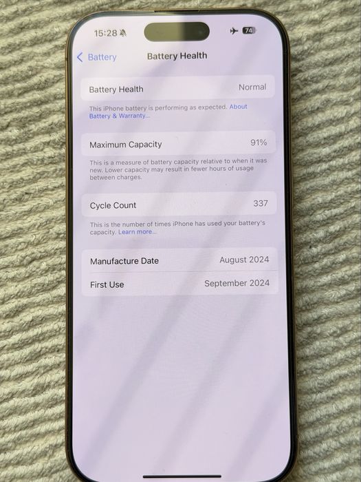 Iphone 16 pro 256 gb titanio