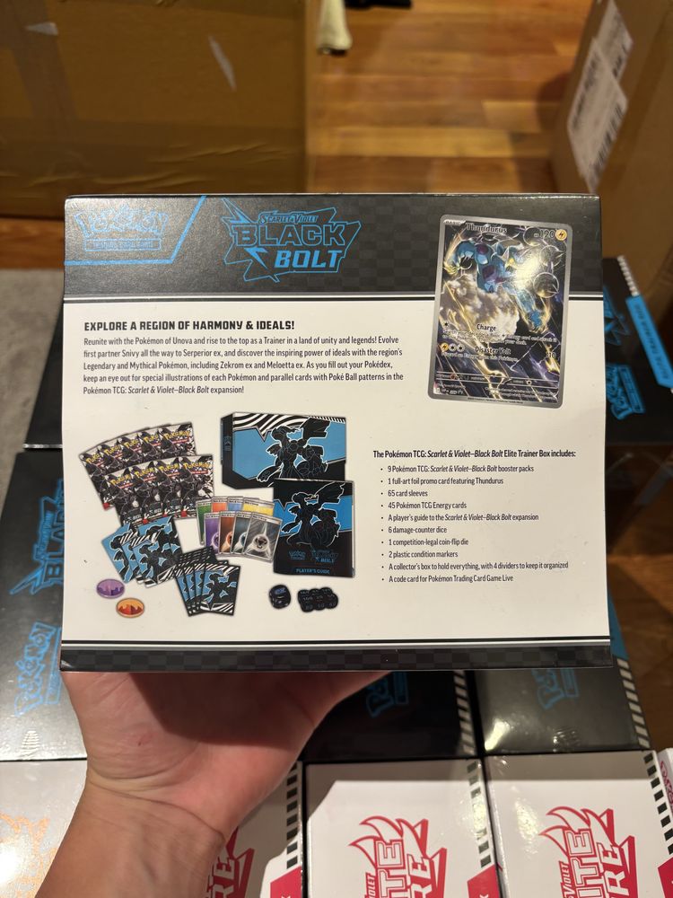 Pokemon black bolt elite trainer box x10