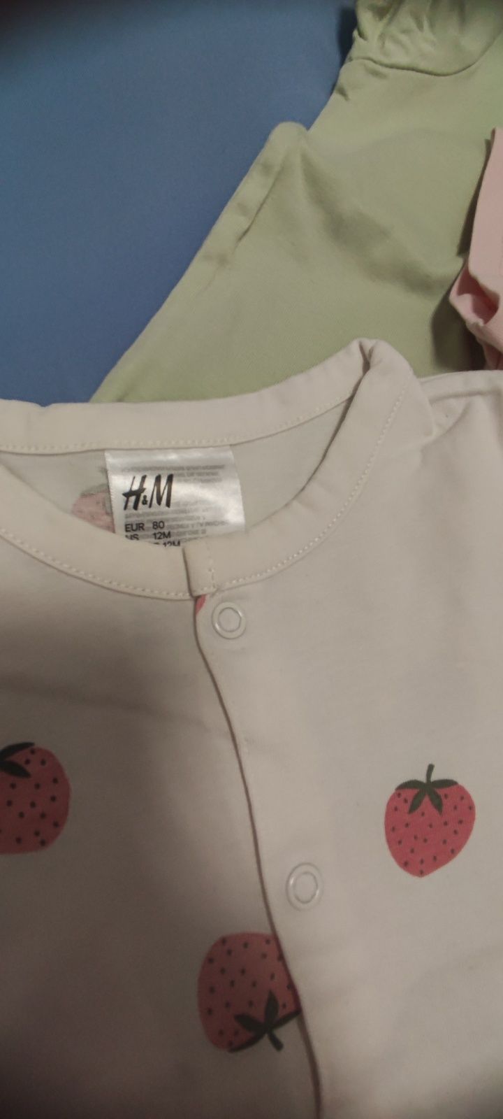 Piżamki H&M dla dziewczynki rozmiar 80