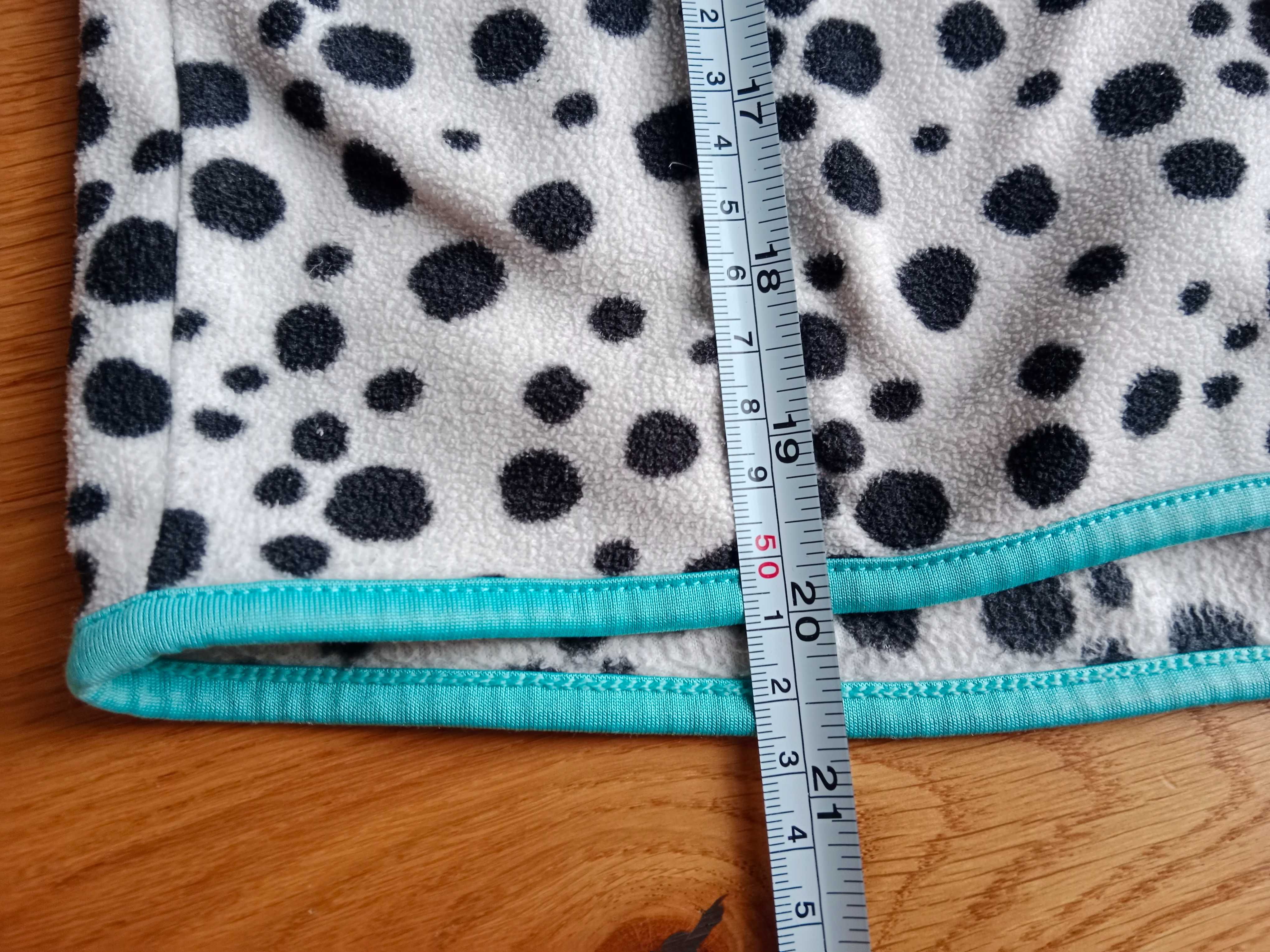 Bluza polarowa polar zapinana kaptur HM Sport krowa r. 134-140