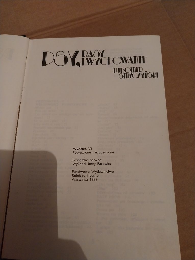 Psy rasy i wychowanie książka 1989rok