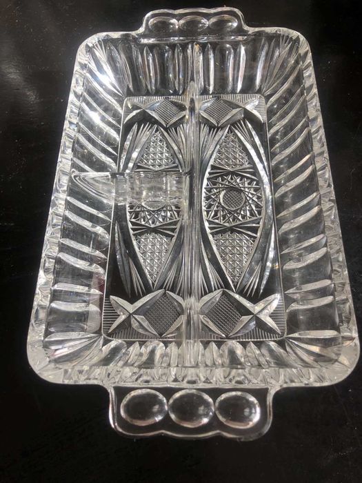 Порціона тарілка з кришталю