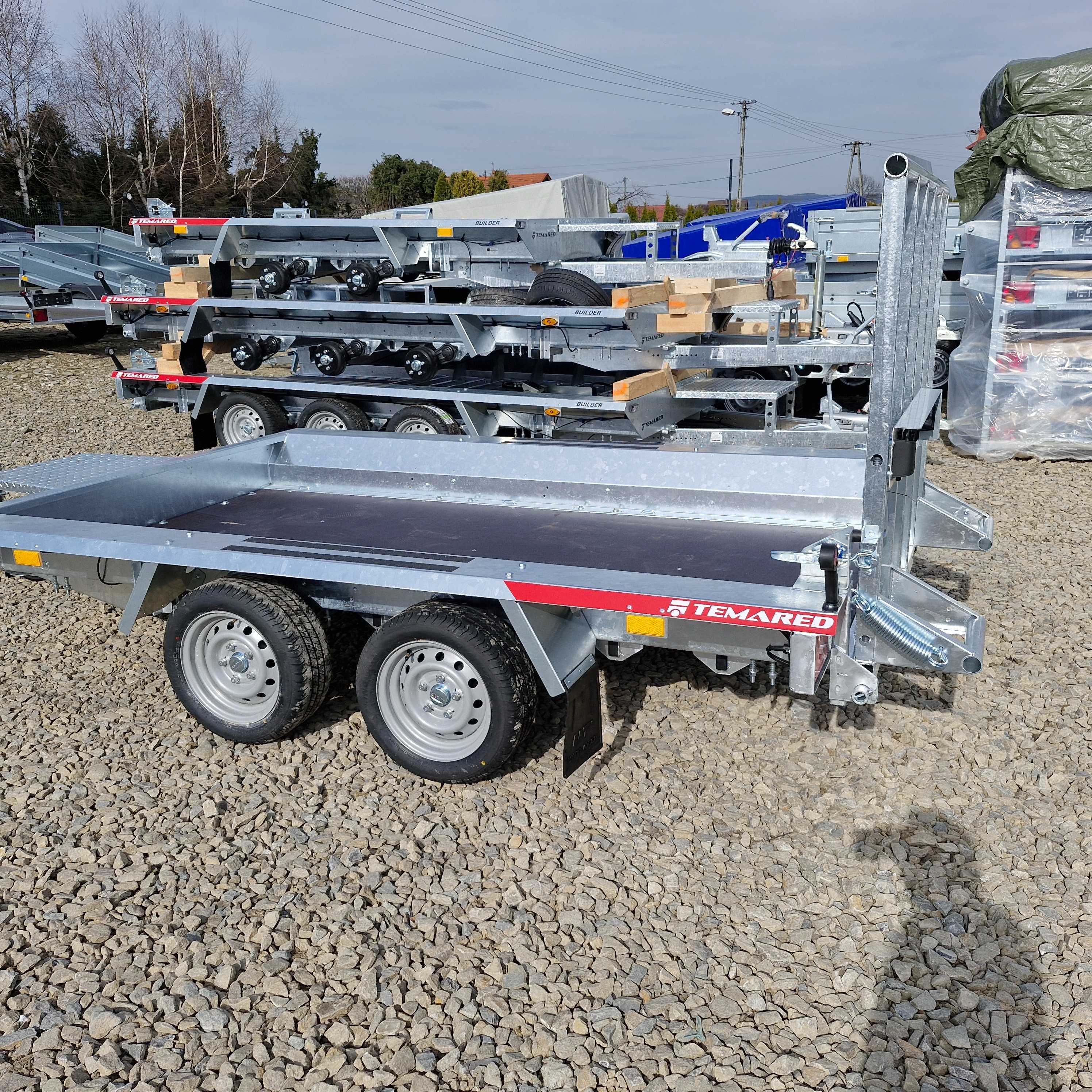 Przyczepa TEMARED BUILDER 3 3518/2 do przewozu koparki pod minikoparkę