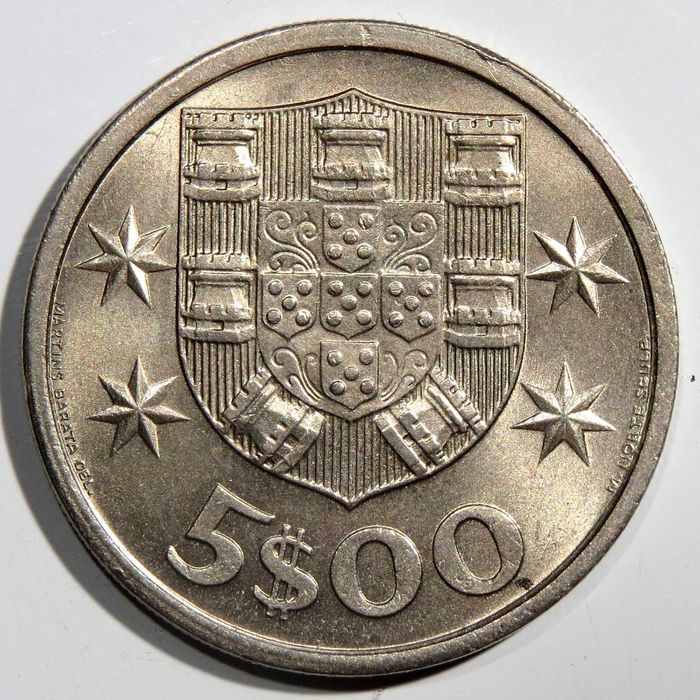 Republica Portuguesa - 5 Escudos 1968 - 3€ Soberba