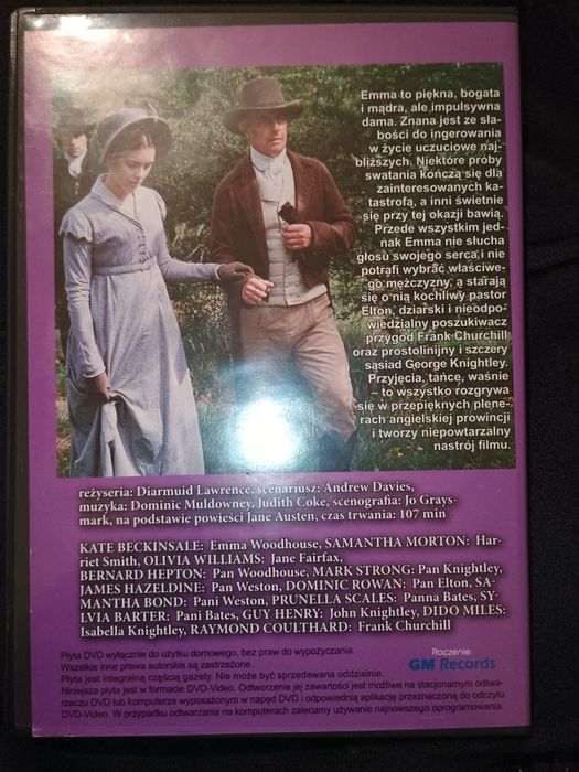 Jane Austen Emma płyta DVD