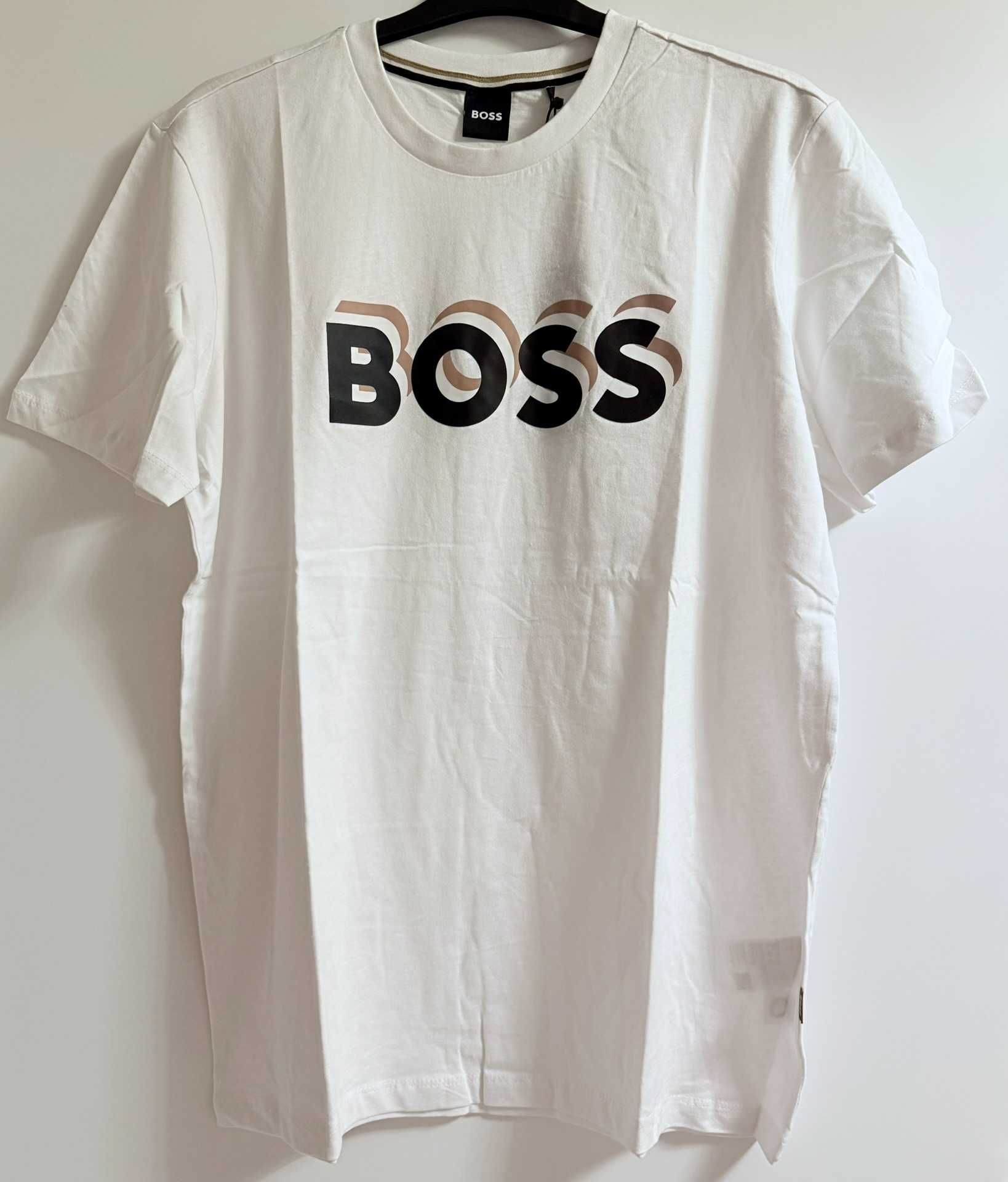 Hugo Boss koszulka męska biały rozmiar XL