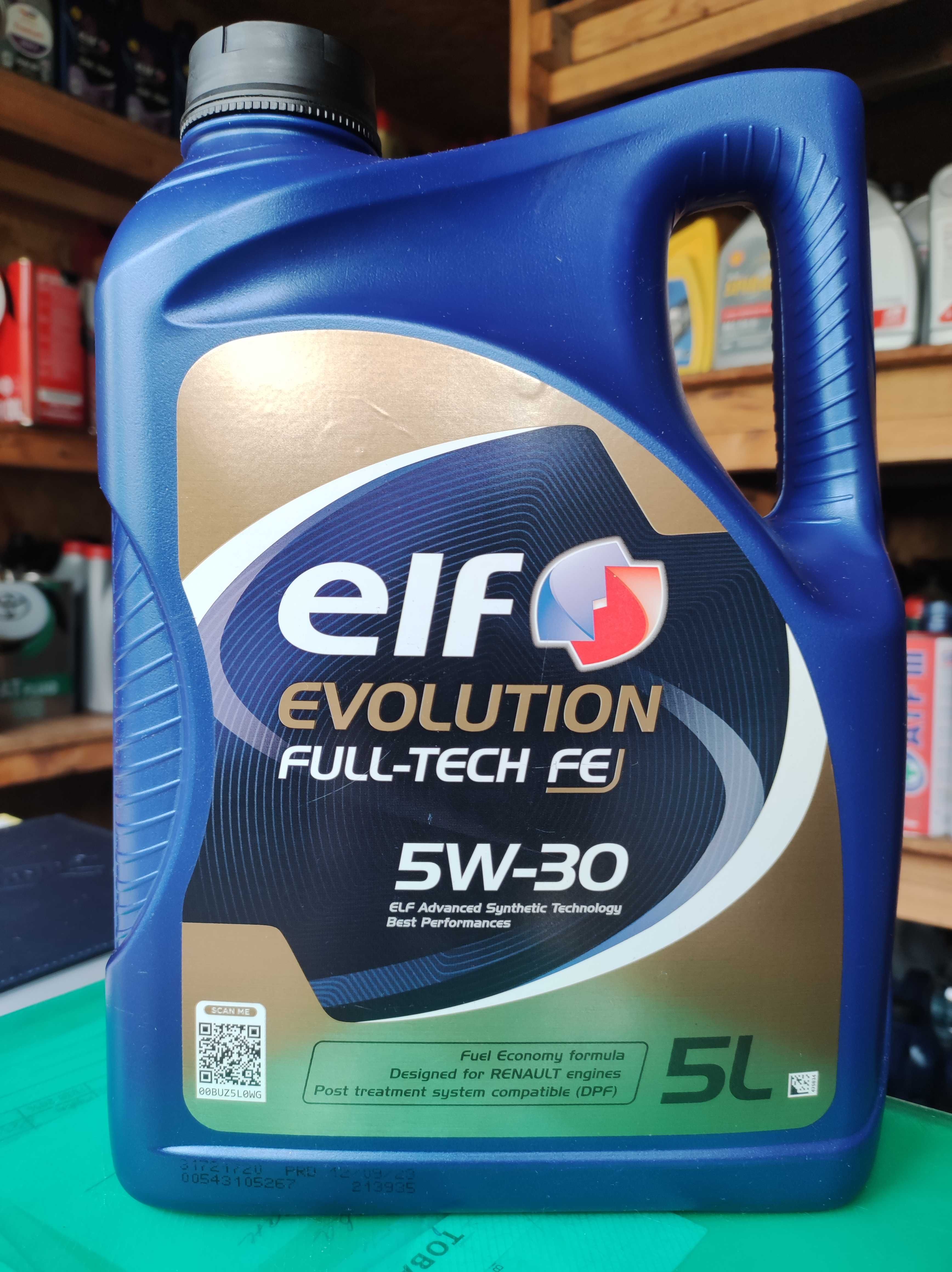 ELF Evolution Full-Tech FE 5W30 RN 0720 Масло моторное синтетика.