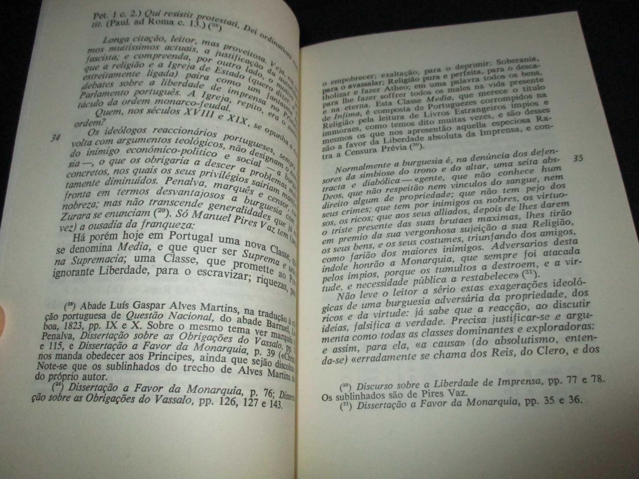 Livro Discursos sobre a Liberdade de Imprensa 1821 Estampa