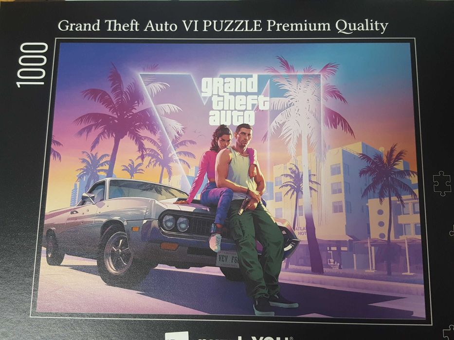 GTA VI 6 Gadżet Puzzle 1000szt. 64cm x 48 cm Duże Gadżety Gamingowe