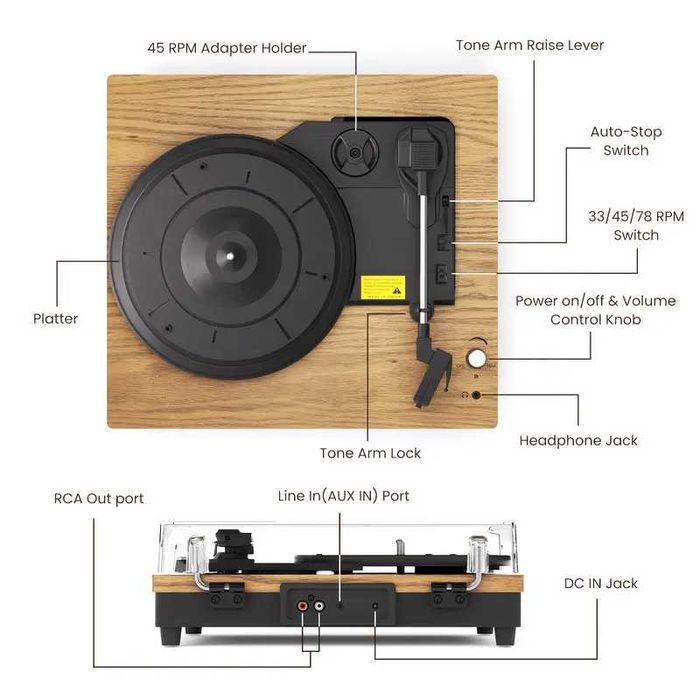 Виниловый проигрыватель MAIO E200