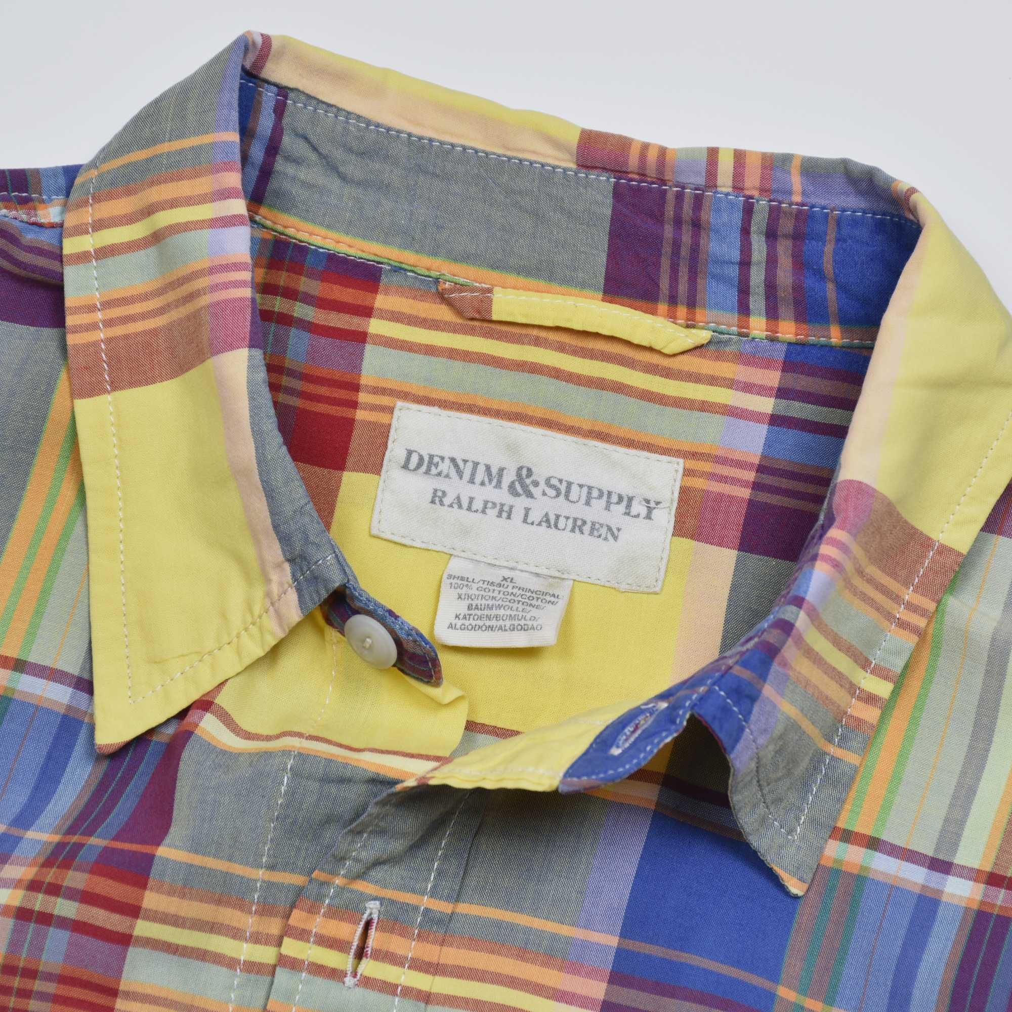 Сорочка теніска DENIM & SUPPLY Ralph Lauren розмір XL / рубашка клетка