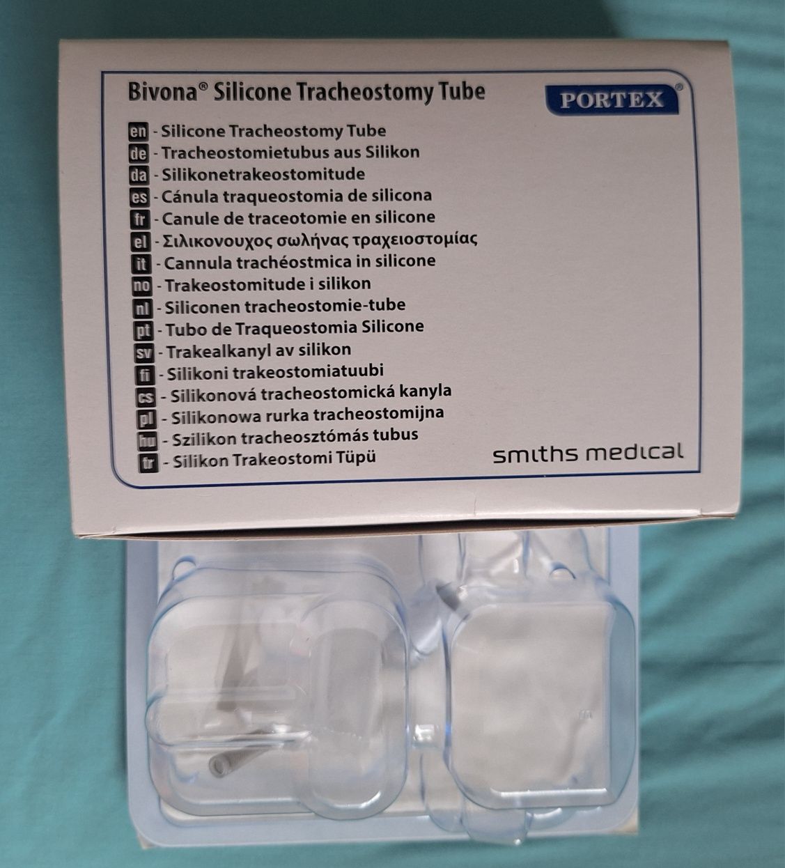 Трахеостомічна трубка Portex Bivona розмір I.D 3.5 mm OD 5.3 mm
