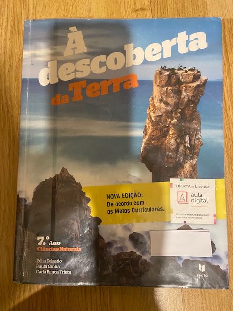 À Descoberta da Terra 7.ºano CN manual e caderno do aluno