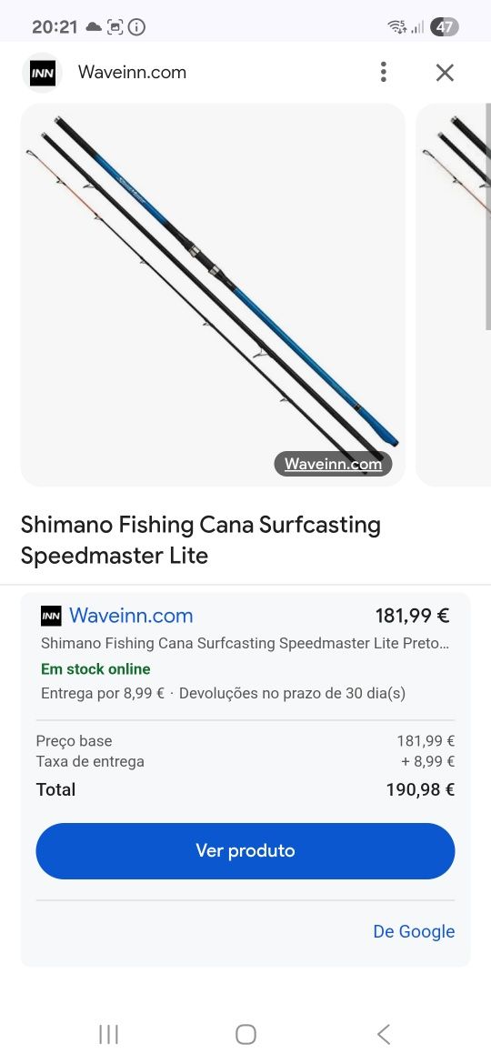 2 conjuntos de  canas de pesca surfcasting