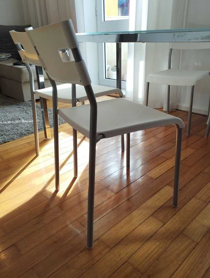 Cadeiras de jantar empilháveis Ikea conjunto 4