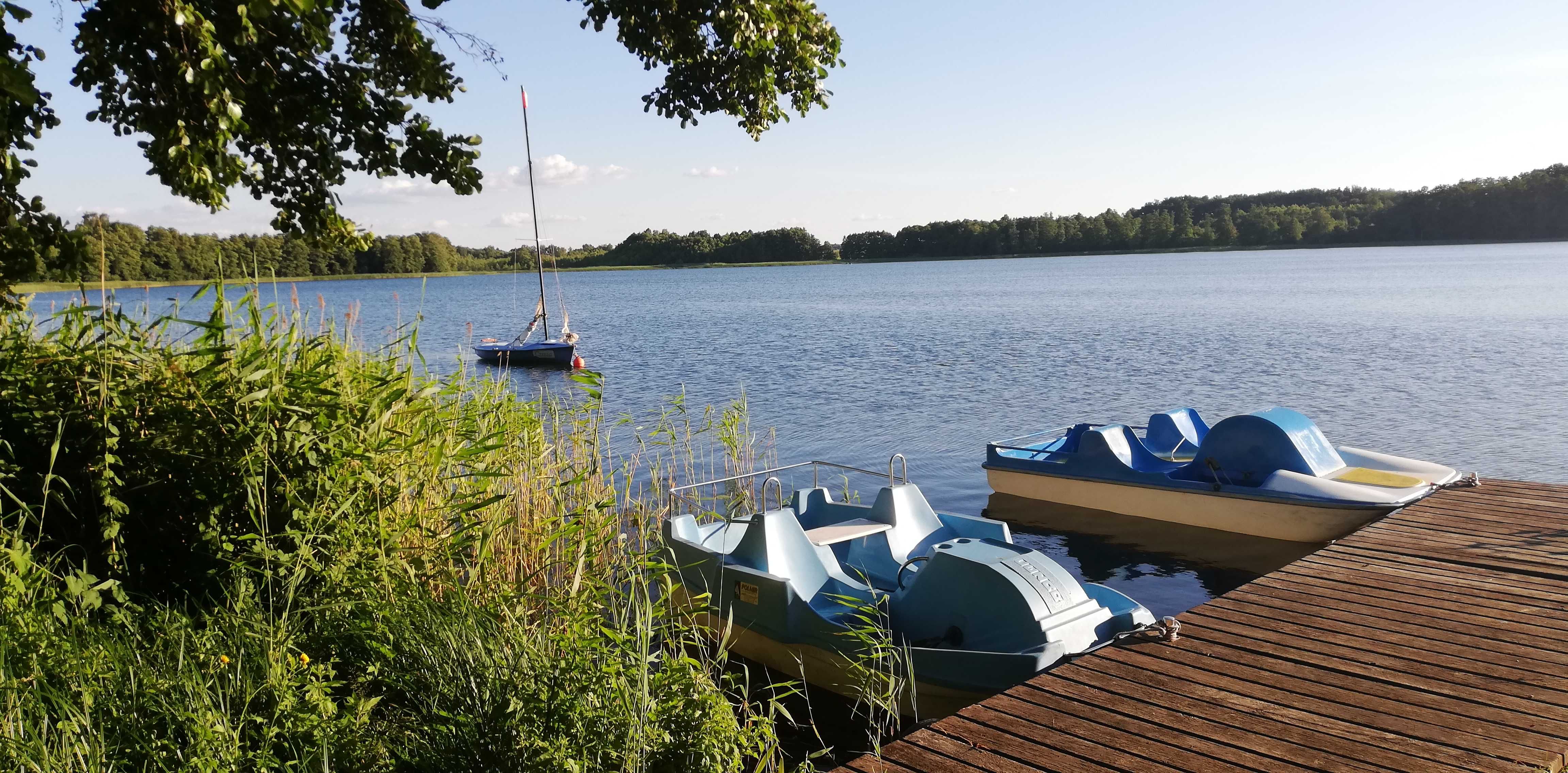 Mazury, sielski domek Zielony Zakątek Martiany, jezioro Wersminia