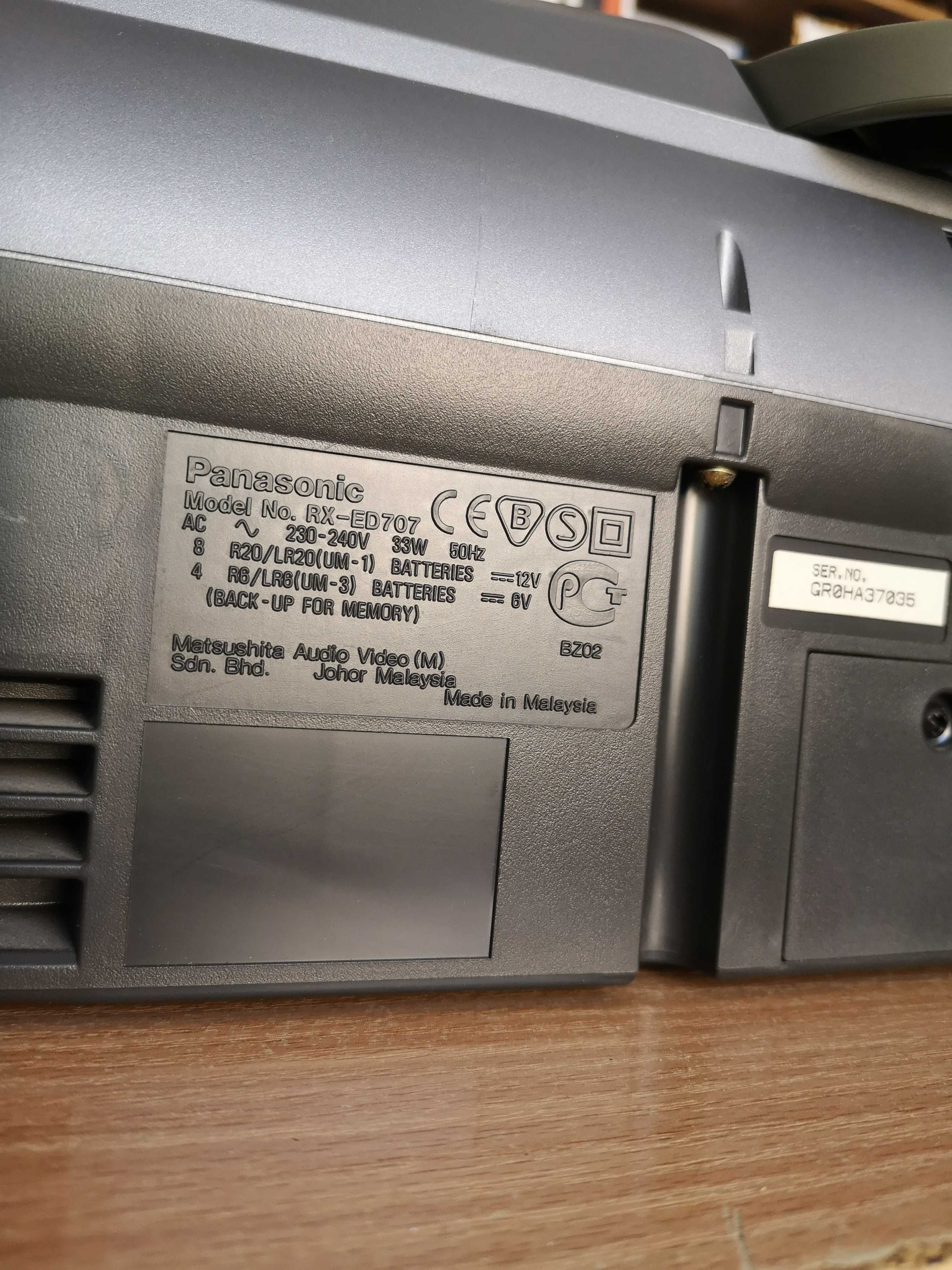 Kultowy Radio Odtwarzacz CD Panasonic rx-ed707 czarny