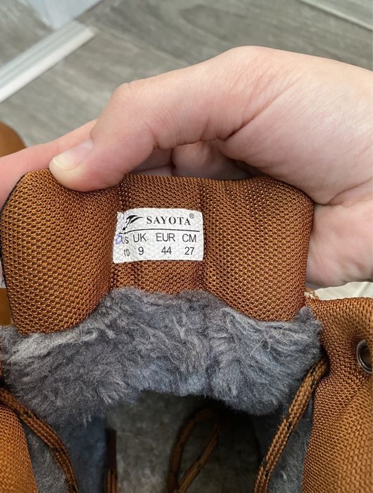 Зимние мужские ботинки нубук, плотный мех Sguu Sayota