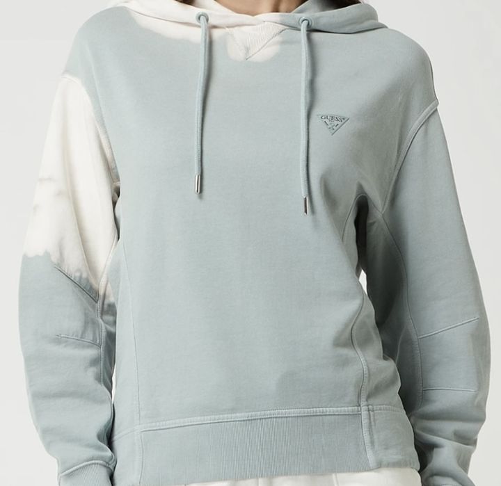 Guess Bluza z kapturem z bawełny model ‚Selma’- trzcinowa rozmiar S