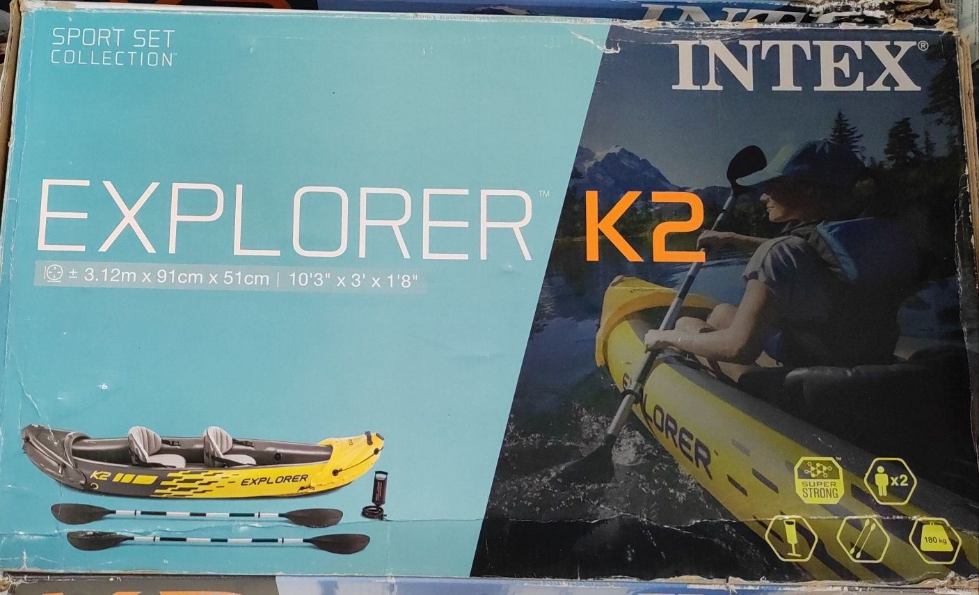Caiaque / barco para 2 pessoas NOVO Intex