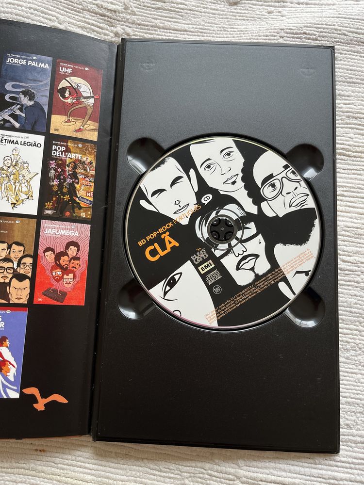 Livro CD Clã Bd pop rock português de tiago albuquerque