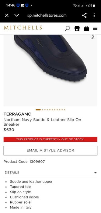 Сліпони Salvatore Ferragamo 44