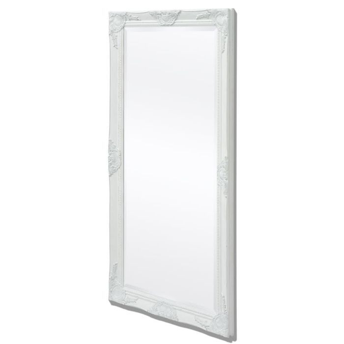 Lustro Ścienne Barokowe 120x60 cm w Białej Ramie