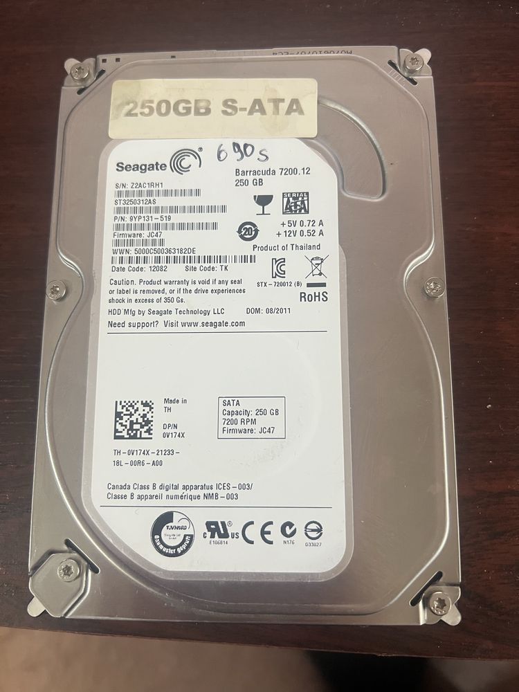 Жорсткий диск SEAGATE barracuda 7200.12