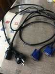 Kabel zasilający i vga  do monitora, laptopa