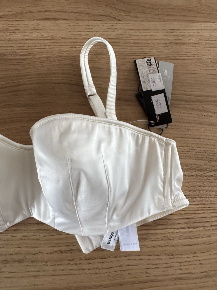 Biustonosz nowy 65E bardotka strapless brytyjskiej firmy Panache