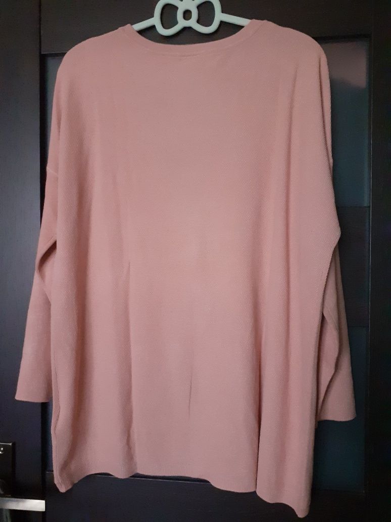 Bonprix różowy sweter kardigan oversize 44/46