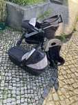 Carrinho, ovo e alcofa