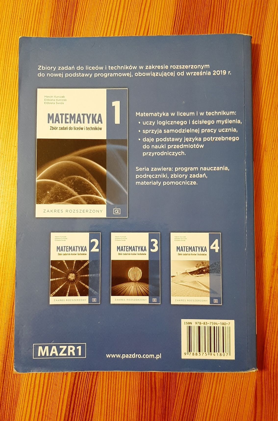 Matematyka 1 zbiór zadań ZR Pazdro
