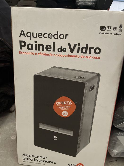 Vendo aquecedor galp com painel de vidro