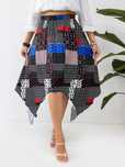 Spódnica Midi Boho Asymetryczna Z Elastyczną Talią Casual Shein Xl 42